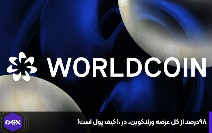 ۹۸درصد از کل عرضه ورلدکوین، در ۱۰ کیف پول است!