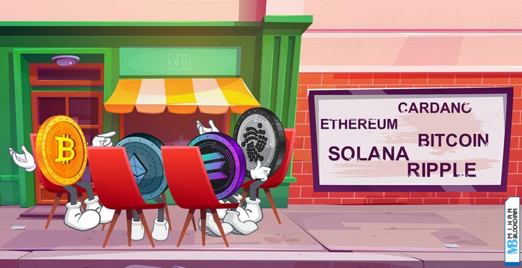 تحلیل تکنیکال قیمت بیت کوین، اتریوم، سولانا، ریپل و کاردانو؛ ۱۷ مرداد ۱۴۰۲
