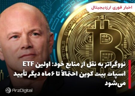 نووگراتز به نقل از منابع خود: اولین ETF اسپات بیت کوین احتمالاً تا ۶ماه دیگر تأیید می‌شود