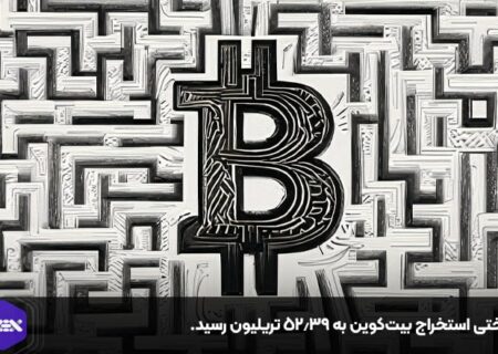 سختی استخراج بیت‌کوین به ۵۲.۳۹ تریلیون رسید.