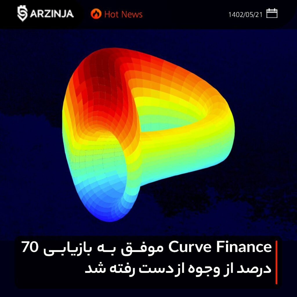 ‏Curve Finance موفق به بازیابی ۷۰ درصد از وجوه ازدست‌رفته شد