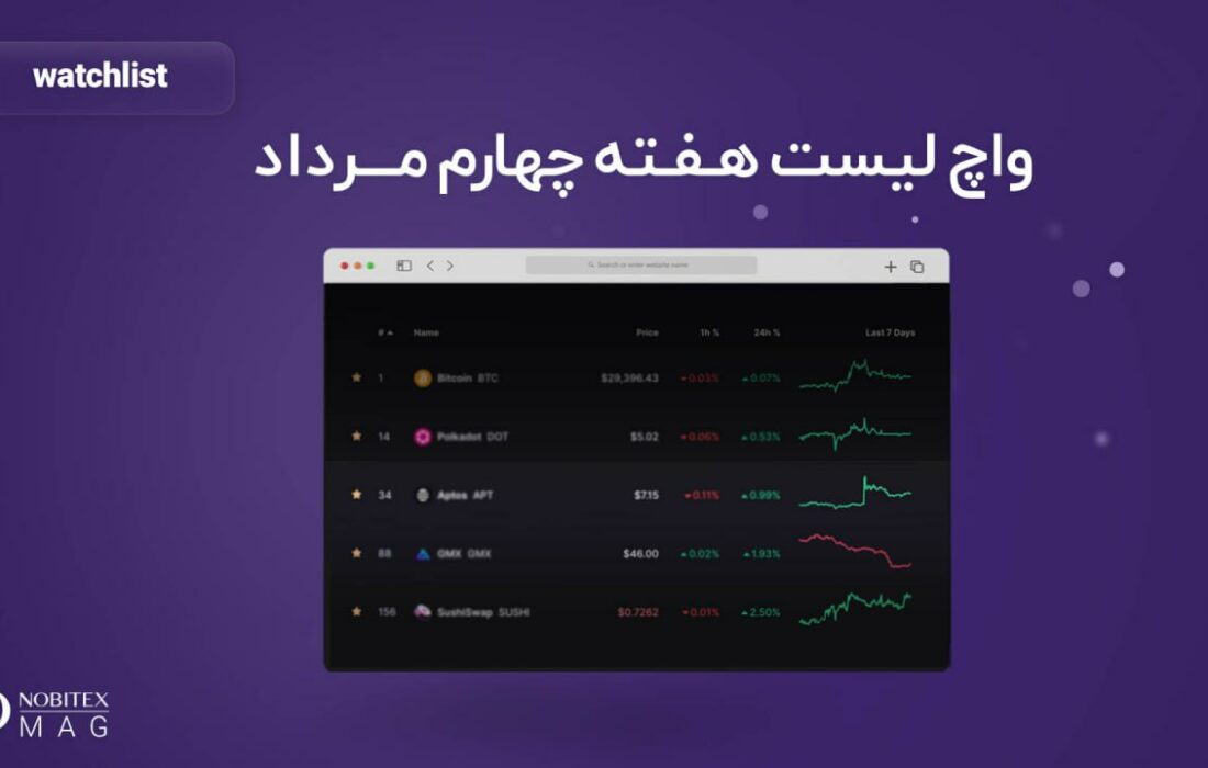 واچ‌لیست هفته چهارم مرداد؛ آیا رکود بازار ارزهای دیجیتال رو به پایان است؟