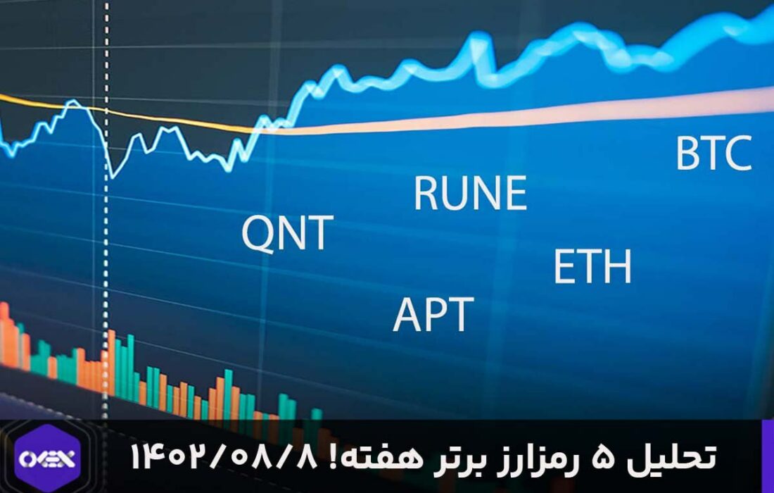۵ رمزارز برتر هفته! ۱۴۰۲/۰۸/۰۸