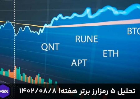 ۵ رمزارز برتر هفته! ۱۴۰۲/۰۸/۰۸