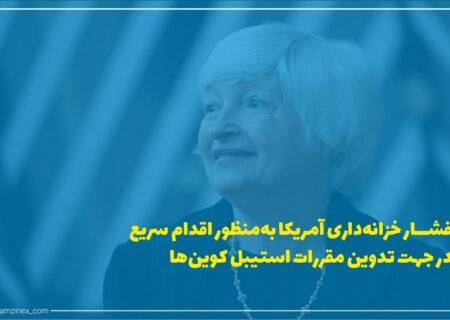 وزیر خزانه‌داری ایالات متحده جنت یلن در تاریخ ۲۸ تیر از رگولاتورهای مالی خواسته است که هر چه سریع‌تر مقررات استیبل کوین‌ها را بررسی کنند.