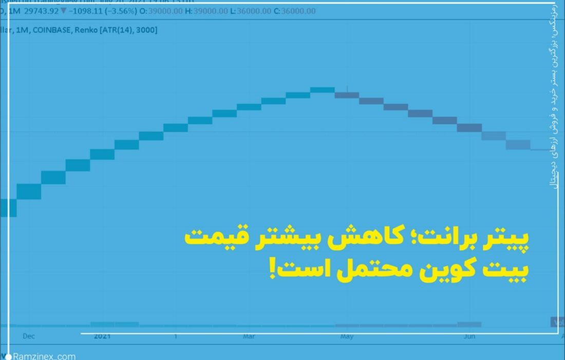 پیتر برانت تحلیلگر معروف با انتشار نمودار رنکو از بیت‌کوین نشان می‌دهد که علی رغم صعود اخیر، ریزش بیشتر در راه است.