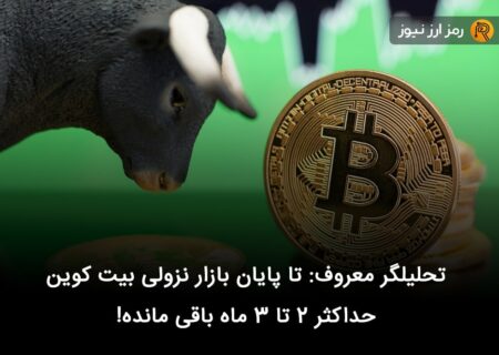 تحلیلگر معروف: تا پایان بازار نزولی بیت کوین حداکثر ۲ تا ۳ ماه باقی مانده!