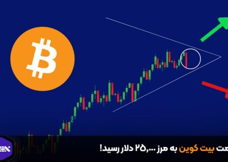 قیمت بیت کوین به مرز ۲۵,۰۰۰ دلار رسید!