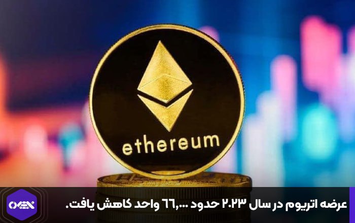 عرضه اتریوم در سال ۲۰۲۳ حدود ۶۶,۰۰۰ واحد کاهش یافت.