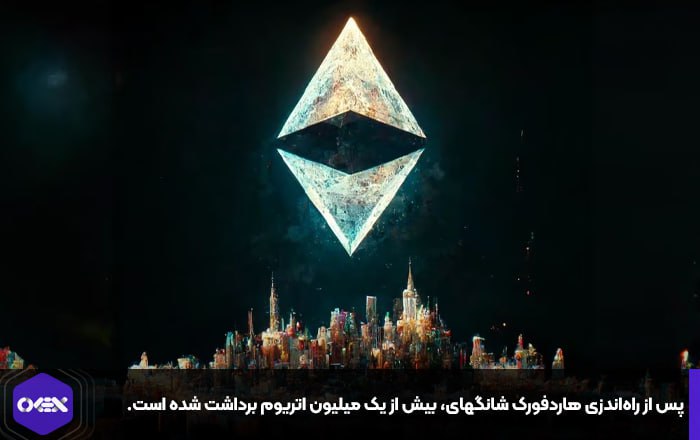 پس از راه‌اندزی هاردفورک شانگهای، بیش از یک میلیون اتریوم برداشت شده است.