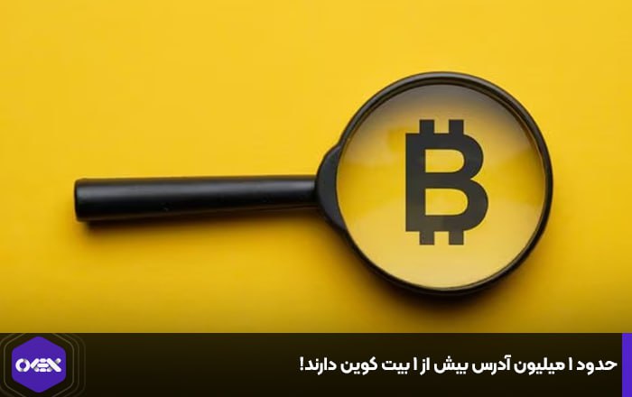 حدود ۱ میلیون آدرس بیش از ۱ بیت کوین دارند!