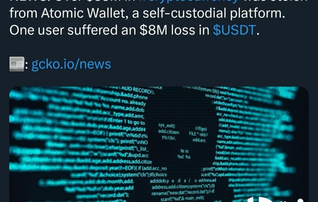 فوری: کیف پول اتمیک (Atomic Wallet) هک شد!!