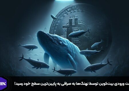 نسبت ورودی بیت‌کوین توسط نهنگ‌ها به صرافی به پایین‌ترین سطح خود رسید!