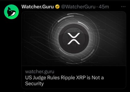 ریپل دیگر یک سکیوریتی توکن بهادار نیست !