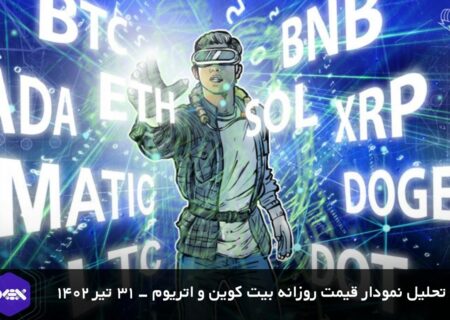 تحلیل نمودار قیمت روزانه بیت کوین و اتریوم – ۱۴۰۲/۰۴/۳۱