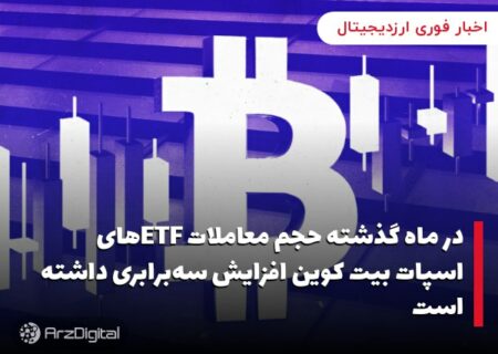 در ماه گذشته حجم معاملات ETFهای اسپات بیت کوین افزایش سه‌برابری داشته است