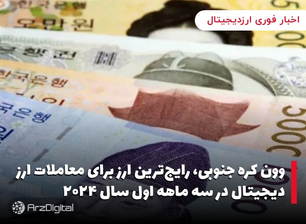 وون کره جنوبی، رایج‌ترین ارز برای معاملات ارز دیجیتال در سه ماهه اول سال ۲۰۲۴
