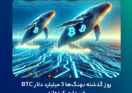 روز گذشته نهنگ‌ها ۳ میلیارد دلار BTC خریداری کرده‌اند