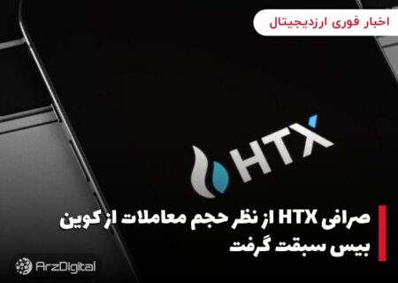 صرافی HTX از نظر حجم معاملات از کوین بیس سبقت گرفت