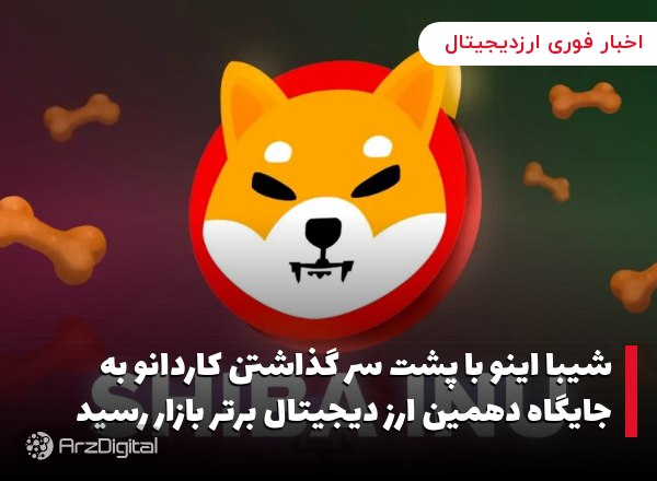 شیبا اینو با پشت سر گذاشتن کاردانو به جایگاه دهمین ارز دیجیتال برتر بازار رسید