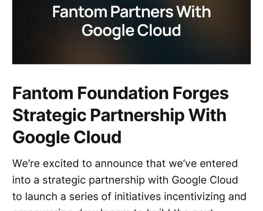 پارتنرشیپ Google Cloud و Fantom