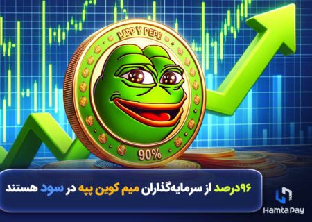 حدود ۹۶درصد از سرمایه‌گذاران میم کوین پپه در سود هستند