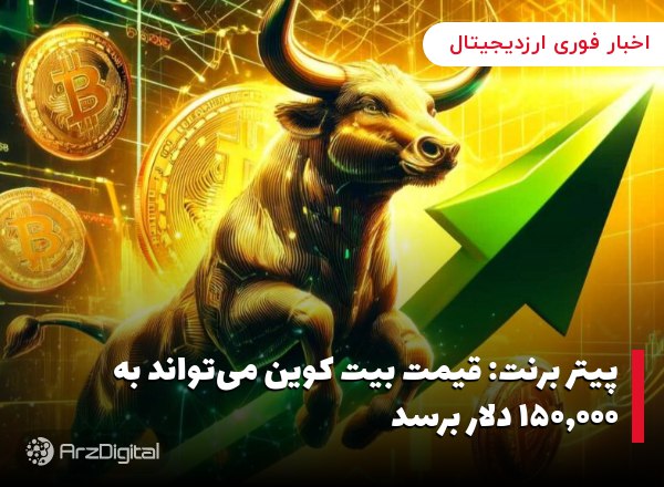 پیتر برنت: قیمت بیت کوین می‌تواند به ۱۵۰,۰۰۰ دلار برسد