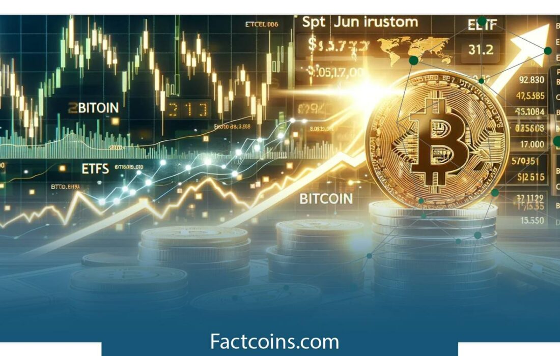 رشد قابل توجه ETF اسپات‌های بیت کوین در ماه ژوئن