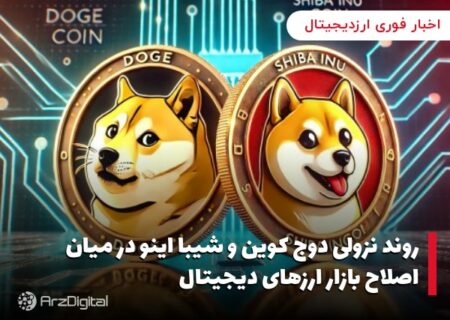 روند نزولی دوج کوین و شیبا اینو در میان اصلاح بازار ارزهای دیجیتال