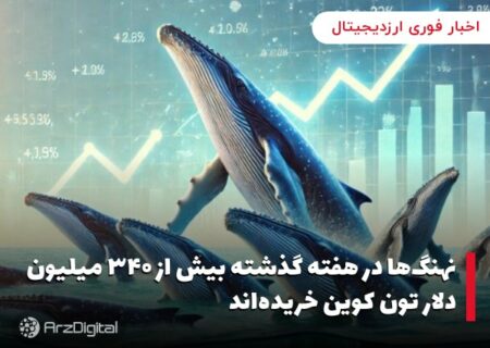 نهنگ‌ها در هفته گذشته بیش از ۳۴۰ میلیون دلار تون کوین خریده‌اند