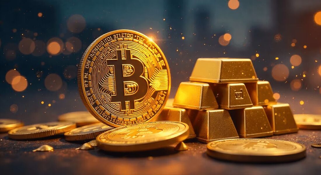 بهترین عملکرد طلا در برابر بیت کوین در سال ۲۰۲۵ رقم خورد