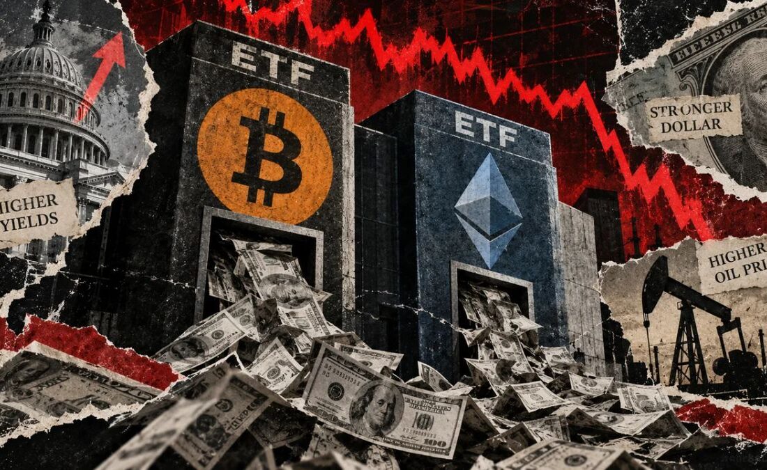 خروج سرمایه از ETFهای بیت کوین و اتریوم؛ ثبت بیشترین برداشت در ۴ ماه اخیر